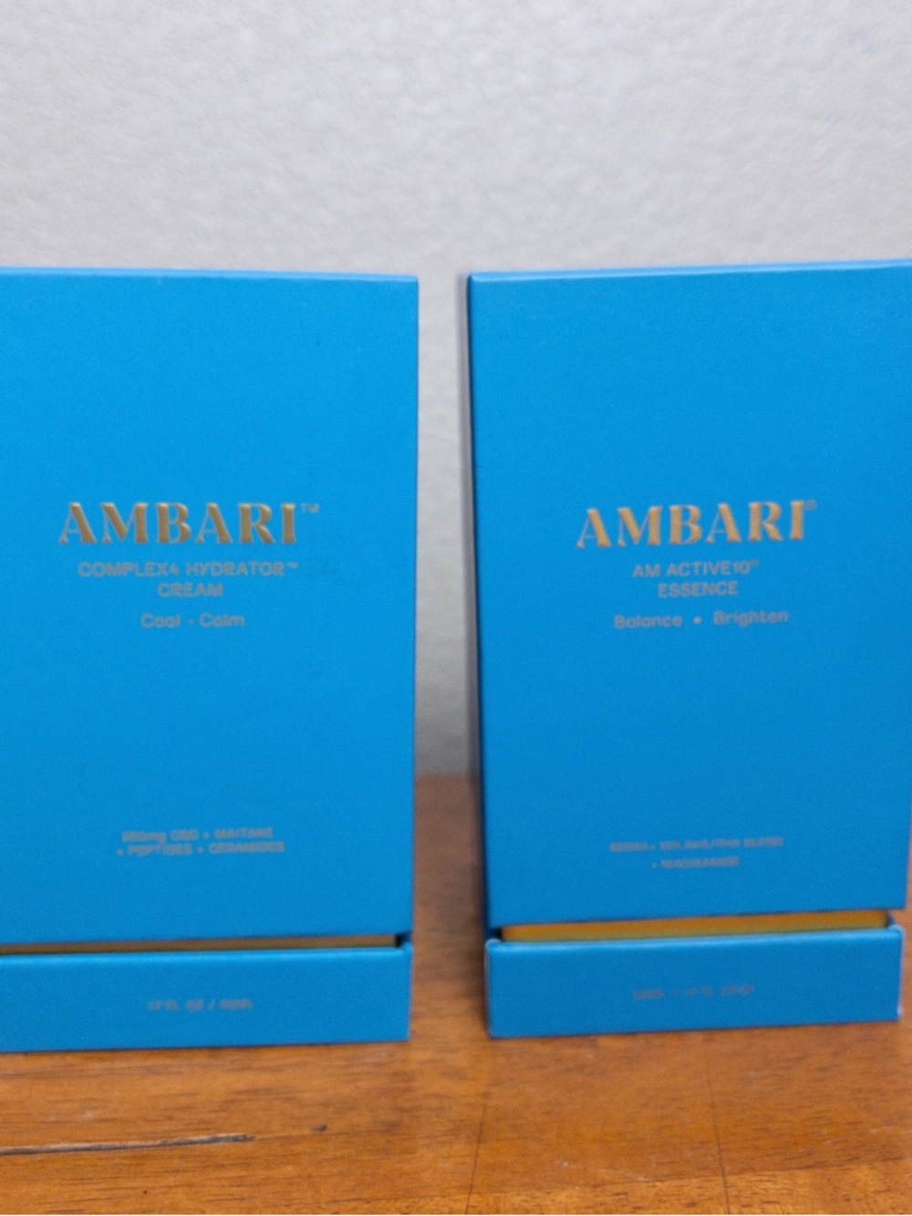 FULL SET Ambari Gold Profection22 Mask AM PM Active12 Serum Hydrating Cream NEW - Picture 10 of 11